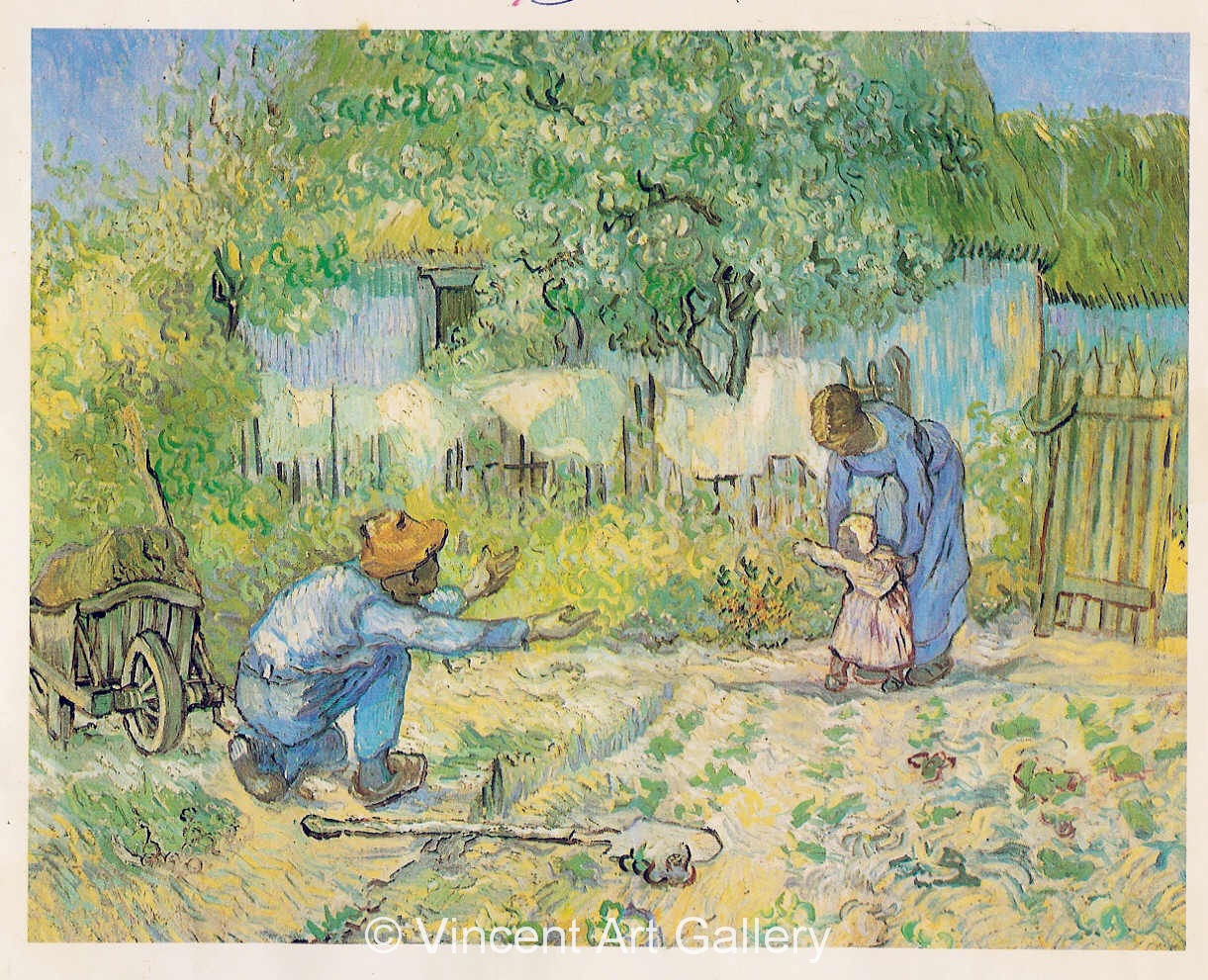 JH1883, Van Gogh, First Steps (after Millet)